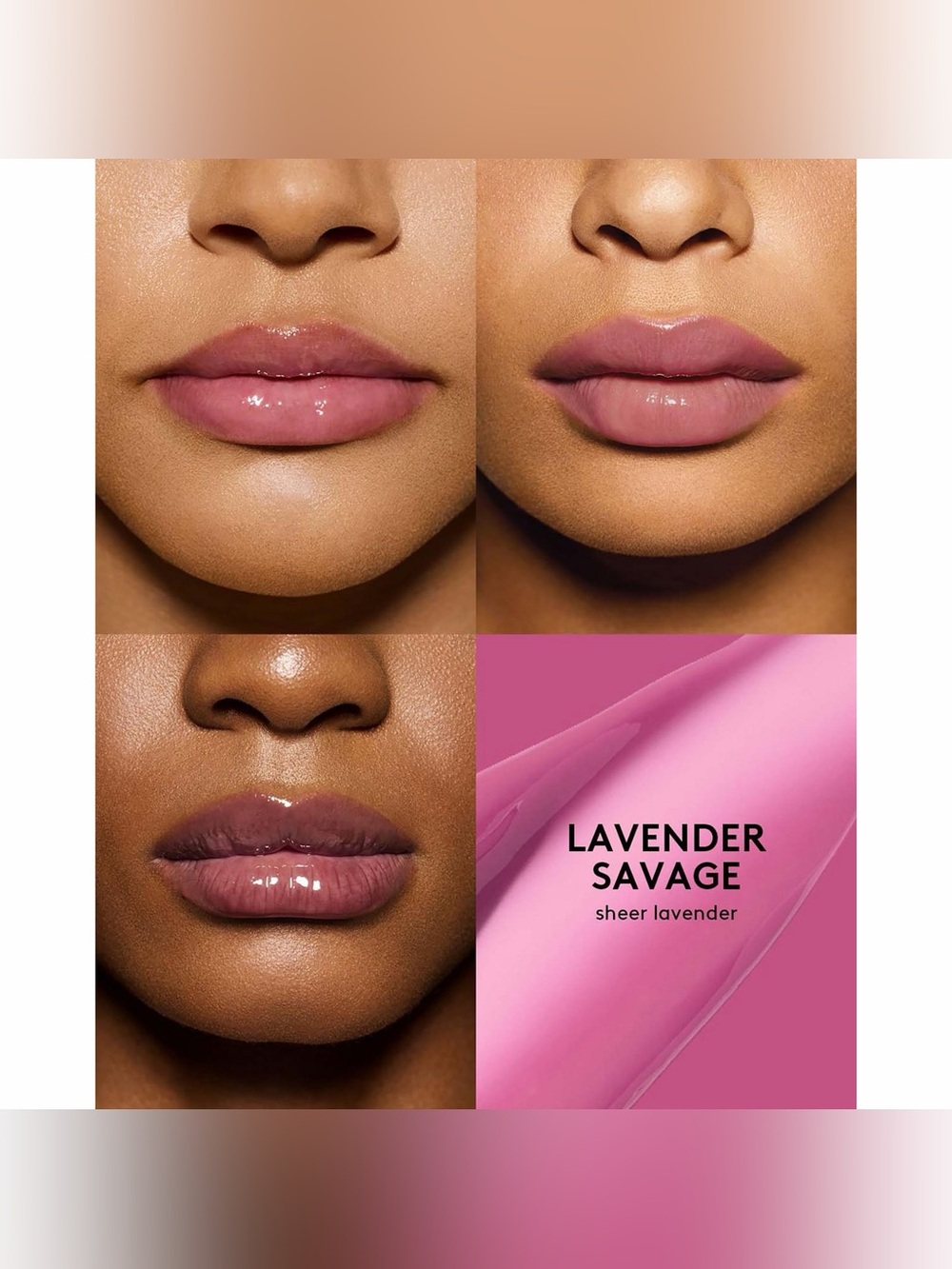 Fenty Beauty Gloss Bomb Heat Lavender Savage 06 Lip Plumper Gloss NIB 9mL - Picture 4 of 4